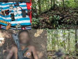 Satu Pucuk Senjata AK-101 di Amankan: Tiga Anggota Kelompok Bersenjata OPM Dilaporkan Meninggal, Saat Kontak Tembak