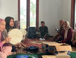 Pererat Tali Silaturahmi, Satgas Yonif 147/KGJ Pos Kotis Meyado Latih Seni Hadroh di Distrik Meyado