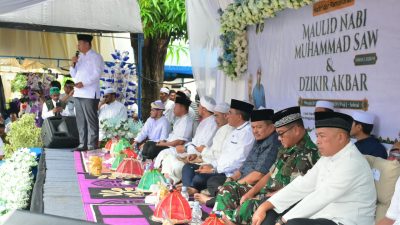Danrem 132/Tadulako Hadiri Maulid Nabi Muhammad SAW 1448 H dan Dzikir Akbar, Perkuat Keimanan dan Ukhuwah Islamiyah
