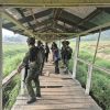 Siap di Bangun Kembali: Satgas Pamtas Yonif 2 Marinir HABEMA Bersama Tokoh Adat dan Masyarakat Kampung Pasir Putih Tinjau Jembatan Putus