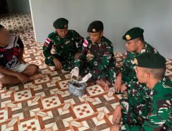 Gencarkan Komsos dan Edukasi Hukum, Satgas Pamtas Yonarmed 13/Nanggala Terima Penyerahan Sukarela 1,1 Kg Sisik Trenggiling dari Warga Perbatasan