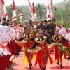 Tarian Selamat Datang Siswa SD Taji Meriahkan Pembukaan TMMD ke-130 Kodim 0818 Kabupaten Malang
