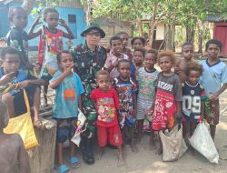 Dandim 1808/Manokwari Selatan Menyapa Anak-anak Kampung Yamboi, Lokasi TMMD ke-130