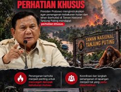 Presiden Prabowo Beri Atensi Khusus Karhutla Tanjung Puting, Perlindungan Ekosistem Jadi Prioritas