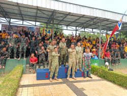 Yonif 2 Marinir Berhasil Raih Juara 3 Lomba Renang dalam Rangka HUT ke-61 Brigif 1 Marinir