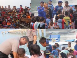 Polisi Peduli Pendidikan, Polresta Sorong Kota Hadirkan Perpustakaan Terapung bagi Anak-anak Pulau Raam
