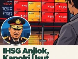 IHSG Anjlok 8,01 Persen, Kapolri Suyudi Kerahkan Bareskrim Usut Dugaan Pidana Pasar Modal