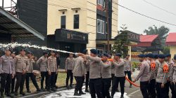 Tiba di Sumsel, 200 Personel Brimob BKO Jalani Pembekalan Sebelum Tangani Karhutla