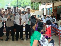 Minggu Kasih, Polsek Sorong Kota Perkuat Program 100 Hari Kapolri melalui Polisi Bersama Masyarakat