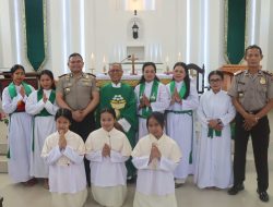 Kapolres Toraja Utara Gelar Minggu Kasih di Gereja Katolik Padang Panga