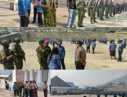 Satu Barisan untuk Paniai Damai, Satgas Habema Yonif 2 Marinir Bersinergi Bersama ASN dan TNI-Polri Jaga Keamanan Masyarakat