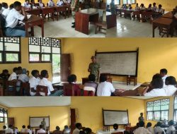 Satgas TMMD ke-130 Kodim 1808/Mansel, Berikan Wawasan Kebangsaan kepada Siswa SMA Negeri 1 Ransiki