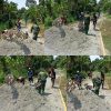 Terik Matahari Tak Surutkan Semangat, Satgas TMMD Ke-130 Kodim 1808/Mansel Bersama Warga Terus Berjuang Buka Akses Jalan Kampung Yamboi