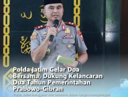 Polda Jatim Gelar Doa Bersama Peringati Dua Tahun Pemerintahan Prabowo-Gibran