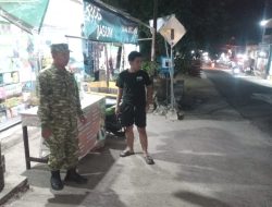 Patroli Malam Babinsa, Jaga Keamanan dan Kondusivitas Wilayah