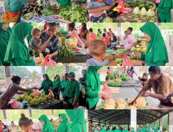 Persit KCK Cabang XVII Kodim 1808/Mansel, Borong Hasil Kebun Mama Papua, Wujud Kepedulian Tingkatkan Perekonomian Masyarakat Dalam Rangka TMMD Ke-130