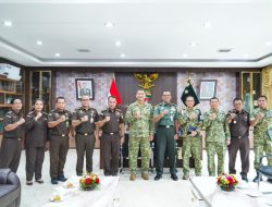 Tim JaksaAgung Muda Pidana Militer Audiensi dengan Pangdam I/BB di Medan
