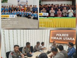 Polisi Peduli Pengangguran, Kapolres Toraja Utara Kunjungi SMK Kristen Tagari dan UPTD BLK Toraja Utara