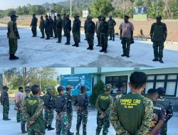 Satgas TMMD ke 130 Kodim 1808/Mansel Awali Kegiatan Dengan Apel Pagi dan Pengecekan Personel