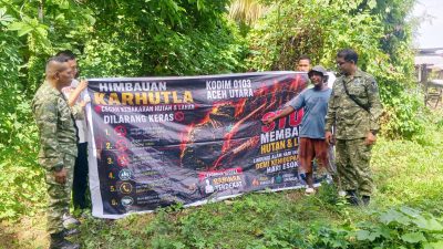 ‎TNI Kebut Pembangunan Jembatan Gantung di Sawang, Akses Warga Aceh Utara hingga Bireuen Segera Terhubung