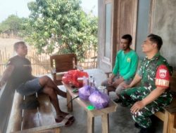 Cegah Kebakaran Meluas di Musim Panas, Babinsa Jenar Ingatkan Warga Tak Bakar Lahan