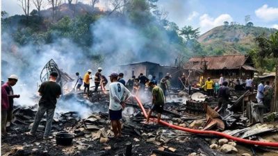 6 Rumah di Ntoke Bima Ludes Terbakar, Barang Berharga Warga Ikut Hangus