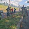 Lingkungan Bersih dan Asri Diwujudkan Personel Satgas TMMD ke-130 Bersama Masyarakat