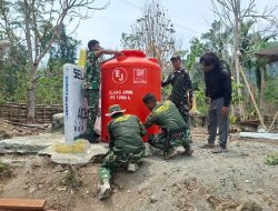 Kerja Keras Tim Satgas TMMD Ke-130 Membuahkan Hasil, Air Bersih Siap Dialirkan Ke Rumah Warga Kampung Yamboi