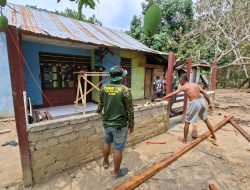 Rumah Tidak Layak Huni Dibedah Tim Satgas TMMD Ke-130, Hadirkan Harapan Baru Bagi Warga Kampung Yamboi