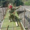 Progres 67 Persen, Babinsa Dampingi Pembangunan Jembatan Perintis Krung Mbang
