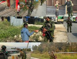 Tawa Anak-Anak Tigi Menggema, Kehadiran Prajurit Marinir Membawa Kehangatan di Tanah Papua