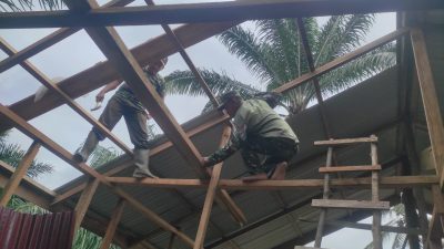 ‎TNI AD Kebut Pembangunan Rumah Layak Huni untuk Warga di Simpang Keuramat Aceh Utara