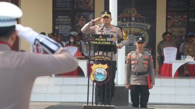Kapolres Toraja Utara Pimpin Apel Gelar Pasukan Operasi Patuh Pallawa 2026
