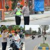 Wakapolda Papua Barat Daya Turun Langsung ke Lapangan, Laksanakan Gatur Pagi dan Sosialisasi kepada Pengendara