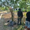 Satgas TMMD Ke-130 Kodim 1808/Mansel Lanjutkan Pembangunan Jembatan di Kampung Yamboi Gunung