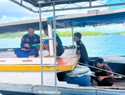 Jaga Kamtibmas Perairan, Ditpolairud Polda Sultra Gelar Patroli Dialogis di Pelabuhan Ferry Kendari