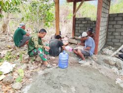 Hangatnya Kebersamaan, Satgas TMMD Ke-130 Dan Warga Kampung Yamboi Nikmati Makan Siang Bersama