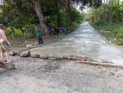 Semangat Gotong Royong TNI dan Warga, Pembangunan Jalan TMMD 130 Rampung 100 Persen