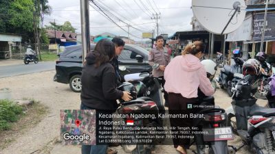 “Jangan Lengah Saat Belanja! Polisi Ngabang Ingatkan Warga Waspada Curanmor” 