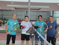 Kodam XIX/Tuanku Tambusai Gelar Pertandingan Tenis Persahabatan Bersama Bella Vista Tennis Club