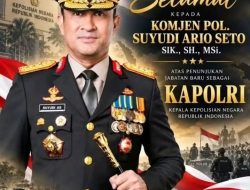Komjen Pol Suyudi Ario Seto Resmi di Tunjuk Presiden Jadi Kapolri