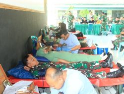 Peringati Hut TNI dan Hut Kodam IV/Dip, Kodim Sragen Gelar Donor Darah