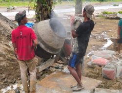 Pondasi Mulai Dicor, Jembatan Perintis Dayah Seupeng Tembus 21 Persen