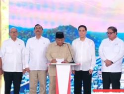Prabowo Resmikan Proyek Hilirisasi Nikel di Weda Bay, Lepas Ekspor Perdana Baterai Kendaraan Listrik
