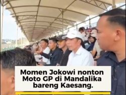 Dulu di Kursi VIP, Kini Jokowi Asyik Nonton MotoGP Mandalika Bersama Warga di Tribun Penonton