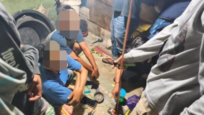 Polsek Plaju Gerebek Dua Lokasi Diduga Jadi Tempat Penyalahgunaan Sabu, Delapan Orang Diamankan
