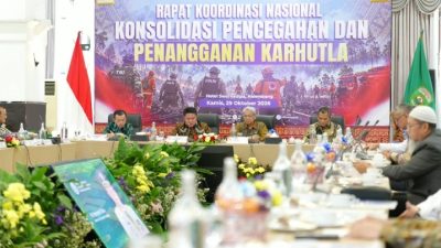 Kapolda Sumsel Hadiri Rakornas Karhutla, Perkuat Sinergi Pencegahan dan Penanganan Kebakaran Lahan
